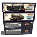 Four Bachmann OO gauge locomotives, comprising 31-101 Class 4 4-6-0 BR green 75023, 31-225 4-6-0