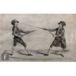 AFTER JAMES GWYN - 'Position de la Garde Italienne' plate 41 of School of Fencing', engraving,
