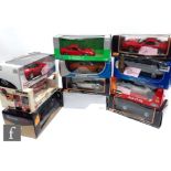 Eleven 1:18 scale diecast model cars by Revell, Maisto, Anson and similar, comprising Audi,