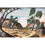 M. L. BALDWIN (AUSTRALIAN, LATE 20TH CENTURY) - 'Heavitree Gap, Alice Springs, N. T.',