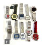 Ten assorted gentleman's quartz wrist watches to include Accurist, Seiko, Moto, Casio etc. (10)