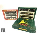 Two OO gauge Hornby train packs, R369 BR Class 110 3-car DMU and R2031 The Bristolian comprising 4-