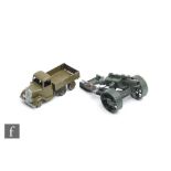 A Britains Army Lorry six wheel tipper, set 1335 comprising six wheel truck with round nose with