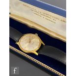 A mid 20th Century gentleman's gold plated Watches of Switzerland Seafarer automatic wrist watch,