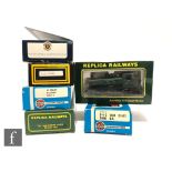 Six OO gauge locomotives, a Bachmann Standard Class 4 4-6-0 BR black 75037 in incorrect Replica