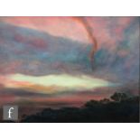 CONTEMPORARY BRITISH SCHOOL - 'Sunset scene', oil on canvas, signed indistinctly and dated 2003,