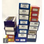 Twenty OO gauge items of rolling stock by Bachmann, Hornby, Dapol and Heljan, to include plank