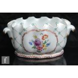 A later 20th Century Paris Royal Monetieth type bowl decorated with transfer and hand tinted