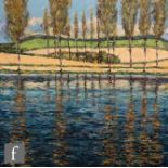 PETER BURDEN (CONTEMPORARY) - 'Summer Lake, Tourbierre near Vendoire, Dordogne', oil on canvas,