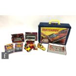 A collection of assorted diecast models, comprising forty eight Matchbox and Corgi Juniors models in