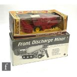 Two diecast models, a Britains 9570 Massey Ferguson Combine Harvester and a First Gear 19-3229 1: