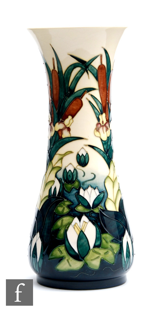 A Moorcroft Pottery vase decorated in the Lamia pattern designed by Rachel Bishop, printed and