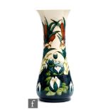 A Moorcroft Pottery vase decorated in the Lamia pattern designed by Rachel Bishop, printed and