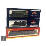 Three OO gauge locomotives, Bachmann 31-550A Heritage Range 2-6-2 LNER green 'Green Arrow', Bachmann