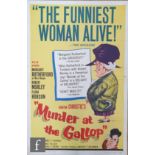 A collection of 1960s quad poster, all Margaret Rutherford to include Murder At The Gallop, Murder