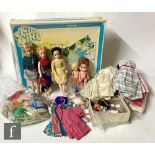 A Palitoy Action Girl Pony Rider set, comprising horse, saddlery, saddle, bucket, grooming comb,