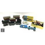 A collection of assorted toys, comprising a quantity of O gauge Hornby items including an 0-4-0 BR