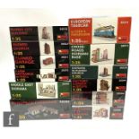 Twelve MiniArt 1:35 scale diorama and building plastic model kits, to include 35519 Ruined City