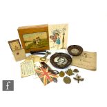 A small parcel lot of assorted items to include ephemera, a Victoria Alphabet leaflet, 1926/27