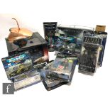 A collection of science fiction related toys, comprising three Galoob Micro Machines Babylon 5 sets,
