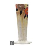 Clarice Cliff - Lydiat - A shape 613 vase circa 1933, hand painted with a band of flowers and