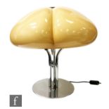 Gae Aluenti - Harvey Guzzini - A 1960s Quadrifoglio table lamp circa 1968, the acrylic shade in pale