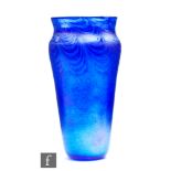 John Ditchfield - Glasform - A slender shouldered ovoid form vase with everted rim, decorated with a