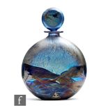 Michael Harris - Isle of Wight Glass - A later 19th Century Nightscape scent bottle of compressed