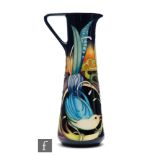 Emma Bossons - Moorcroft Pottery - A limited edition ewer of tapering form decorated in the
