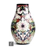 Rachel Bishop - Moorcroft Pottery - A Trial vase of swollen form decorated in the Kelmscott (in