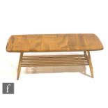 Lucian Ercolani for Ercol Furniture - A model 459 blonde elm and beech occasional coffee table of