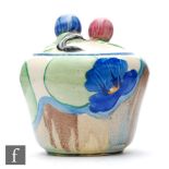 Clarice Cliff - Delecia Pansies - A small shape 230 preserve circa 1932, hand painted with flowers