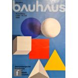 Unknown - Bauhaus exhibition poster for Wurttembirgischer Kunstverein, Stuttgart, 1968,