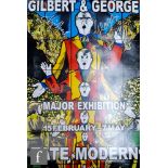 Gilbert and George (Born 1943) and (Born 1942) - Two exhibition posters for major exhibition at Tate