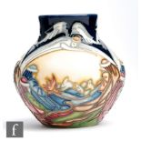 Kerry Goodwin - Moorcroft Pottery - A small vase decorated in the While Shepherds Watch pattern from
