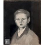 Emmery Rondahl (Danish, 1858-1914) - Portrait of a young boy, pencil drawing, framed, 21.5cm x 18cm,