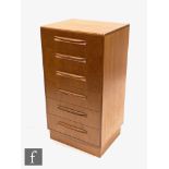 Victor B. Wilkins - G-Plan - A teak 'Fresco' range chest of six drawers with recessed handles