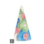 Clarice Cliff - Blue Chintz - A Conical shape sugar sifter circa 1932, hand painted with stylised