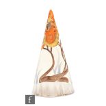 Clarice Cliff - Rhodanthe - A Conical shape sugar sifter circa 1934, hand painted with a stylised