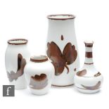 Trude Barner Jespersen - Bing and Grondahl - A 1970s porcelain vase of ovoid form with flared rim,