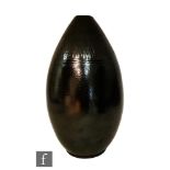 Arthur Andersson - Wallakra - A post war Swedish studio pottery vase of elongated egg form decorated
