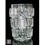 Frantisek Vizner - Libochovice - A mid 20th Century Czech clear glass Libochovice vase, circa