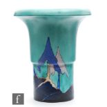 Clarice Cliff - Inspiration Caprice - A shape 373 Archaic vase circa 1929, hand painted with a