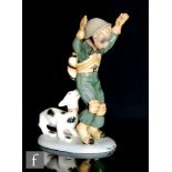 C.I.A Manna - A 1950s Italian figure of a young boy dressed in the uniform of a Paratrooper with a