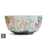 Daisy Makeig Jones - Wedgwood - A 1920s octagonal bowl decorated with lustre fish swimming amidst