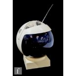 JVC - A 1970s 'Space Helmet' videosphere combination TV and radio, serial number 09505525, in