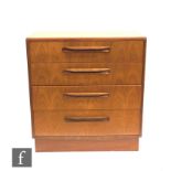 Victor B. Wilkins - G-Plan - A teak 'Fresco' range chest of four drawers with recessed handles above