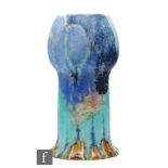 Clarice Cliff - Inspiration Flame Bouquet - A shape 269 vase circa 1930, hand painted with