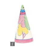 Clarice Cliff - Pastel Autumn - A conical shape sugar sifter circa 1932, hand painted with a