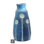 Mary Seton Watts - Compton Pottery - An Arts & Crafts vase of tapering form with waisted neck,